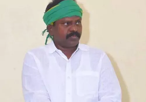 Protest in Mangalagiri demanding Kolikipudi out