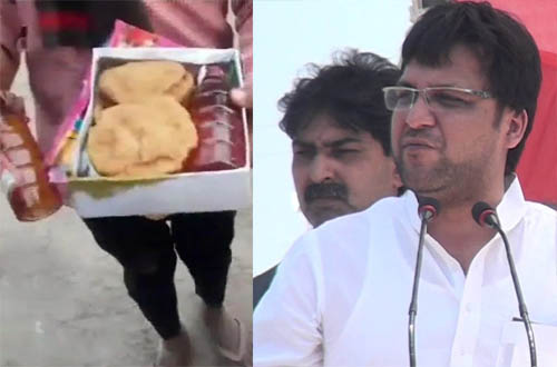 Liquor bottles found in lunch boxes at temple event in UP