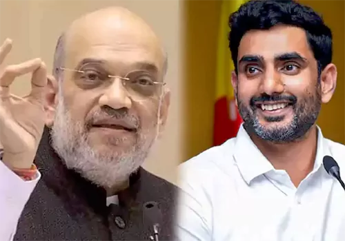 naralokesh meet amithshah