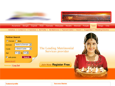 Matrimonial sites