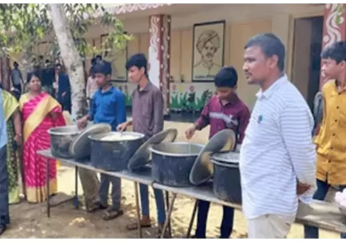 mid day meals to intermediate students