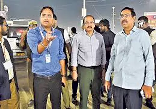 minister narayana team tour prayagraj