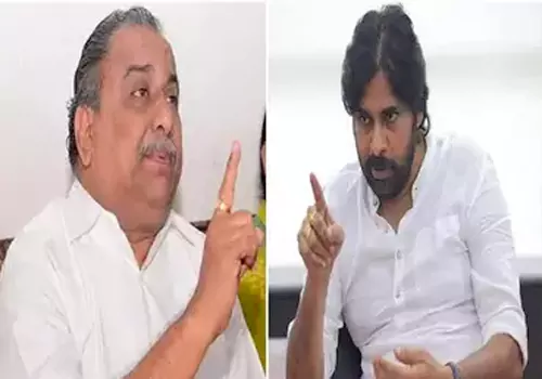 mudragada challenge to pawan