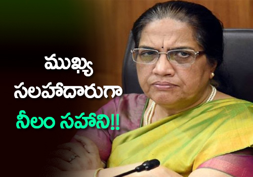 neelam sahani may appoint as cm advisor