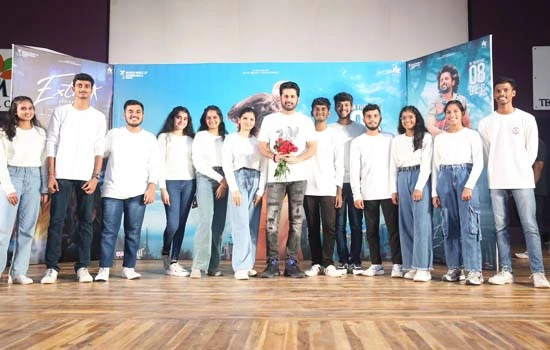 Nithiin BrushVesko Second Single Revealed in CMR College Event
