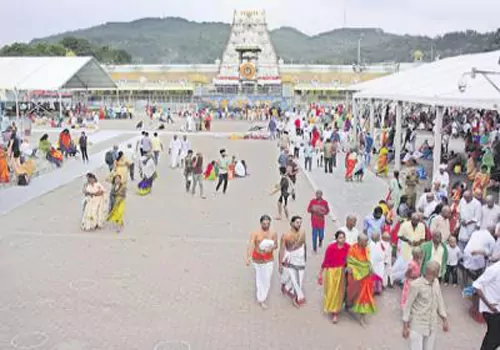 devotees rush in tirumala