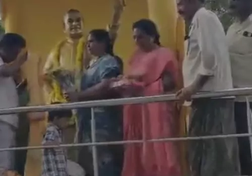 tdp worker away from village five years