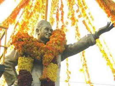 ntr statue adilabad