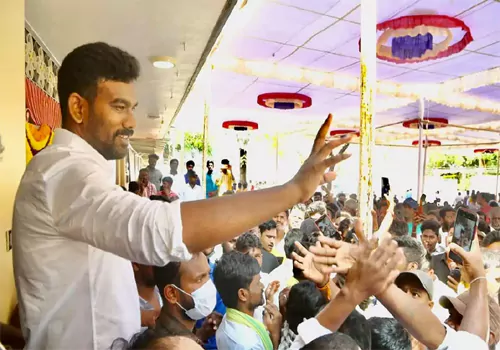 Paritala SreeRam deeksha at Dharmavaram