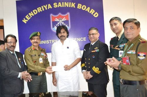 Pawan Kalyan donates Rs 1 crore for welfare of soldiers