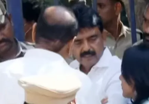 perni nani stopped at nampalli court