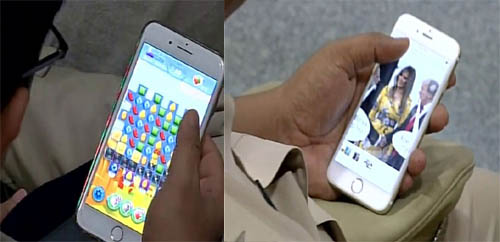 police officers playing games