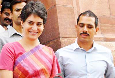 Robert Vadra and Priyanka Gandhi