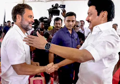 stalin cant eat rahul sweet. tamilnadu