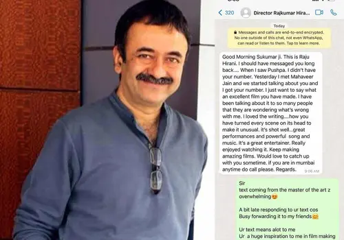 Legendary filmmaker surprises creative director with appreciation