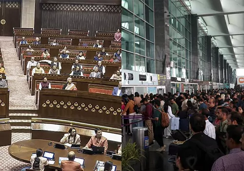 congress raises flights cancil issue in rajya sabha