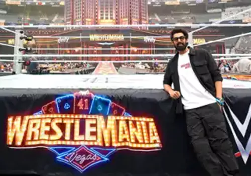 Rana daggubati makes history as first indian celebrity at wrestlemania
