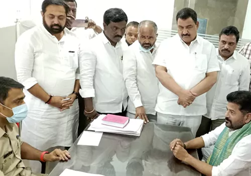 revanth demands sedition case against kcr