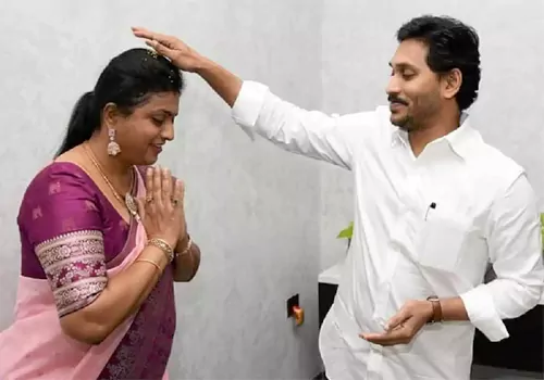 is Roja Praising CM Jagan for minister post