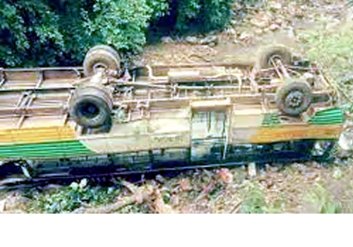 rtc bus accident in kurnool ahibilam. ahobilam