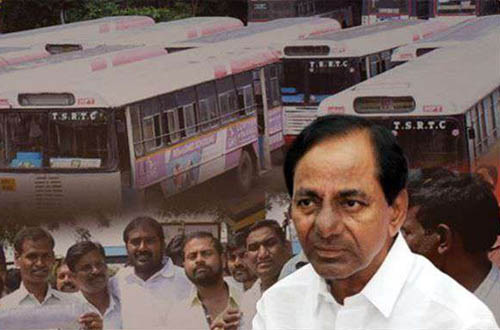 TRS leaders Unhappy over KCR Attitude towards RTC Employees