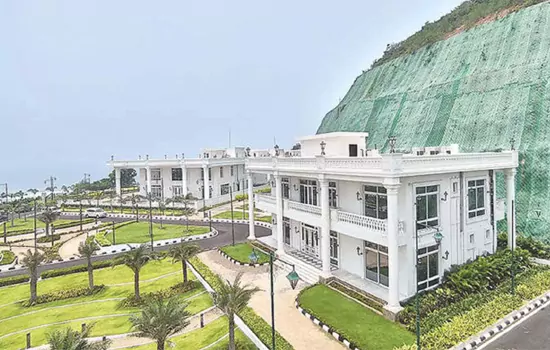 bills cleared for rushikonda palace contrractor
