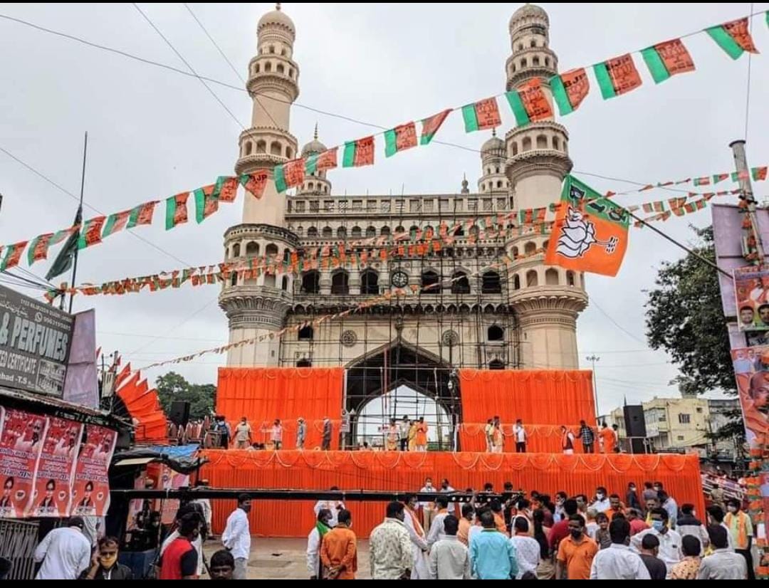 High tension at charminar bandi sanjay sabha