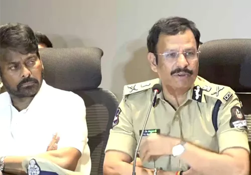 chiranjeevi and other cine celebrities meet cp sajjanar