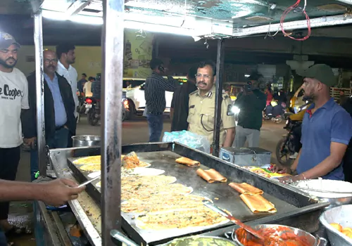 sajjanar in petroling van