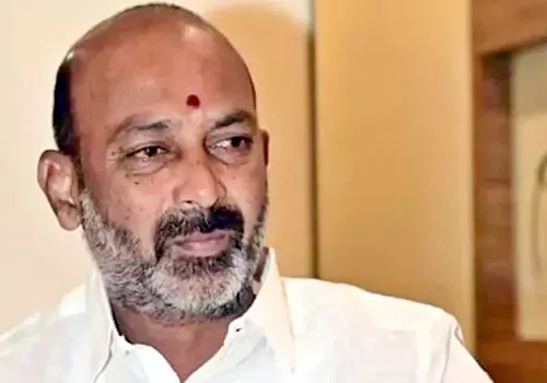 bandi sanjai claims bjp right on kaleswaram