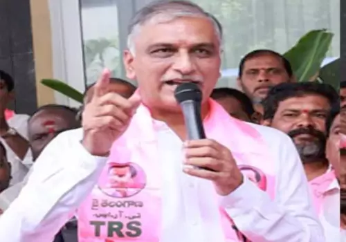 harish rao changes party sash