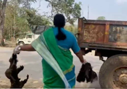 seethakka moves medaram for cleaning the  premises