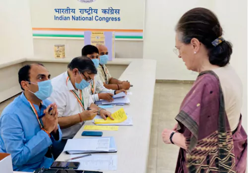 congress president election poling starts