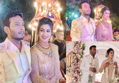 గ్రాండ్ గా బిగ్ బాస్ కంటెస్టెంట్ పెళ్లి...సందడి చేసిన మిగతా కంటెస్టెంట్స్