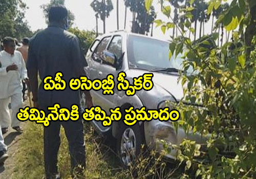 speaker tammineni car goes off road