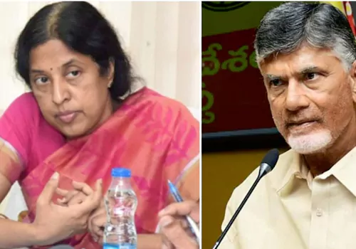 cm cbn and minister narayana reject ias srilakshmi wishes