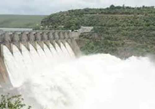 heavy flood to krishna river