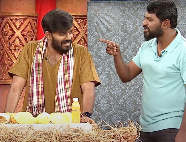 మామిడి ప‌ళ్ల‌‌మ్ముకుంటున్న సుధీర్‌.. పూల‌మ్ముకుంటున్న ర‌ష్మి!