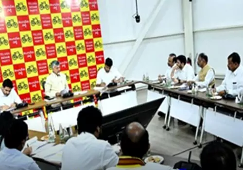 cm cbn to tdp mps on strategy in parliament session