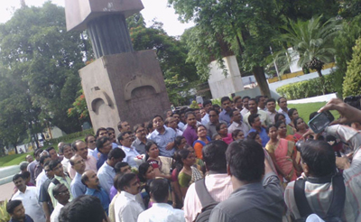 telangana lawyers protest