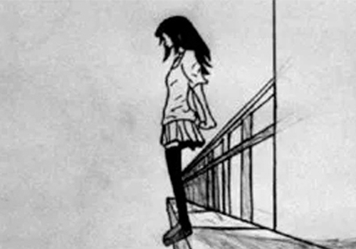 b tech student suicide for  love failure  