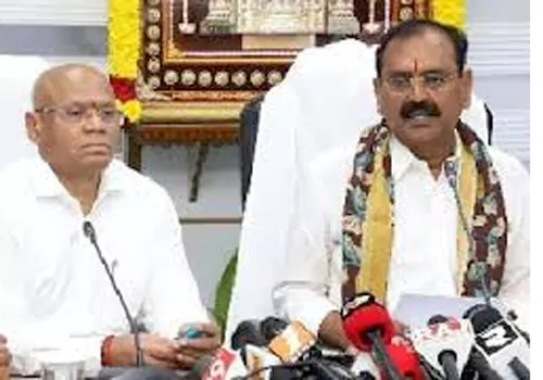 Notices to former TTD CEO Karunakar Reddy and Evo Dharma Reddy