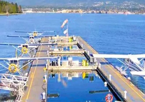 water arodrom near prakasham barriage