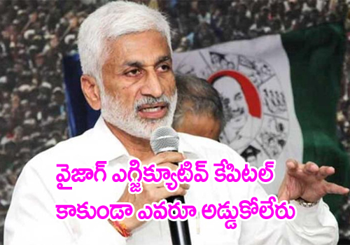 ycp mp vijaya sai reddy comments on executive capital