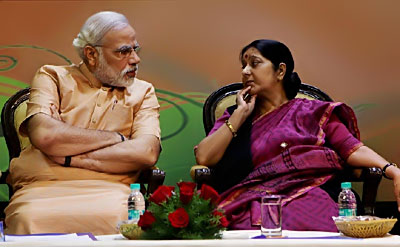 Sushma Swaraj vs Narendra Modi