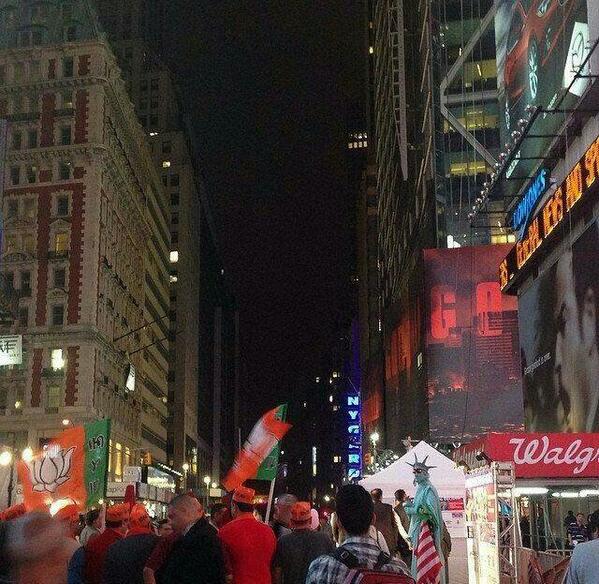 Namo in times square 