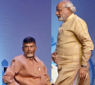 Naidu and Narendra Modi meeting