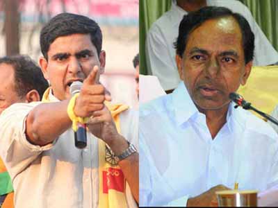 nara lokesh fire kcr