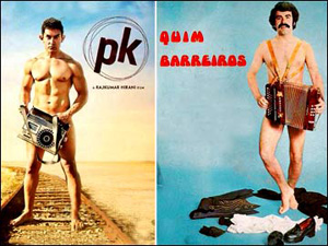 amir khan pk movie poster issue