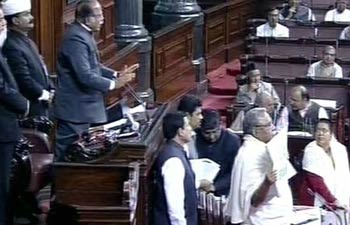 Solid Drama in Rajya Sabha
